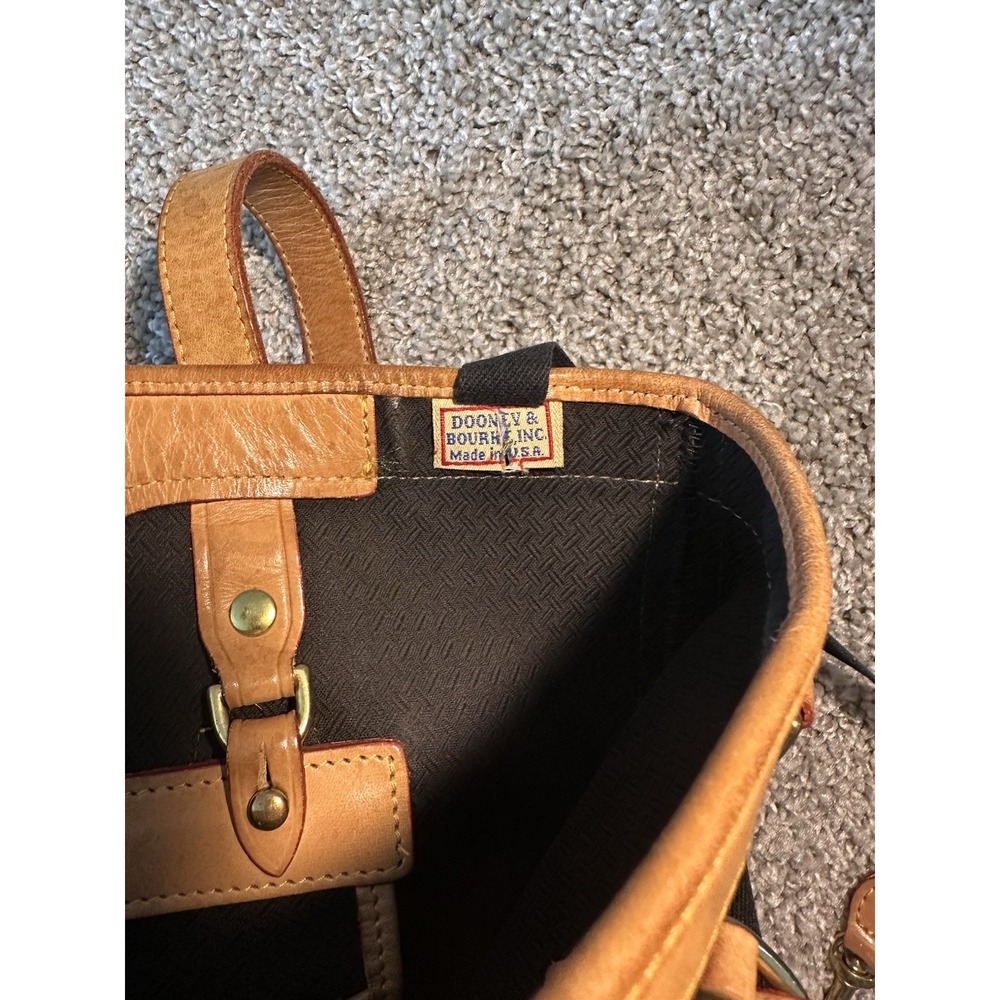 Dooney & Bourke Black and Tan Hobo Bag - Picture 10 of 16